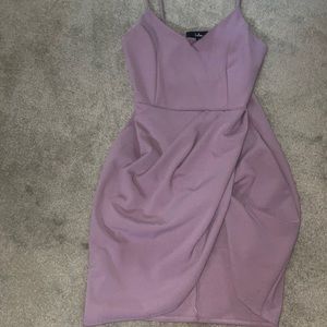 mauve pink bodycon dress